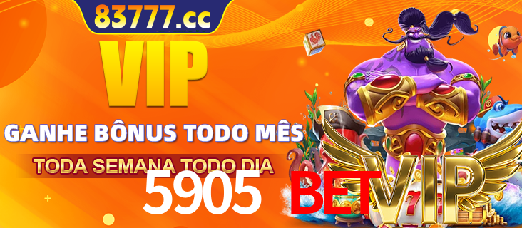 Banner promocional do 5905 BET oferecendo 100% de recompensas adicionais contínuas para quem fizer o login diário (Daily sign-in), com um mascote de coelho.